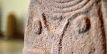 Statue-menhir exposé au musée Fenaille