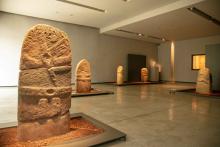 Statues-menhirs exposé au musée Fenaille